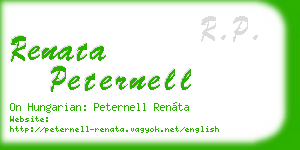 renata peternell business card